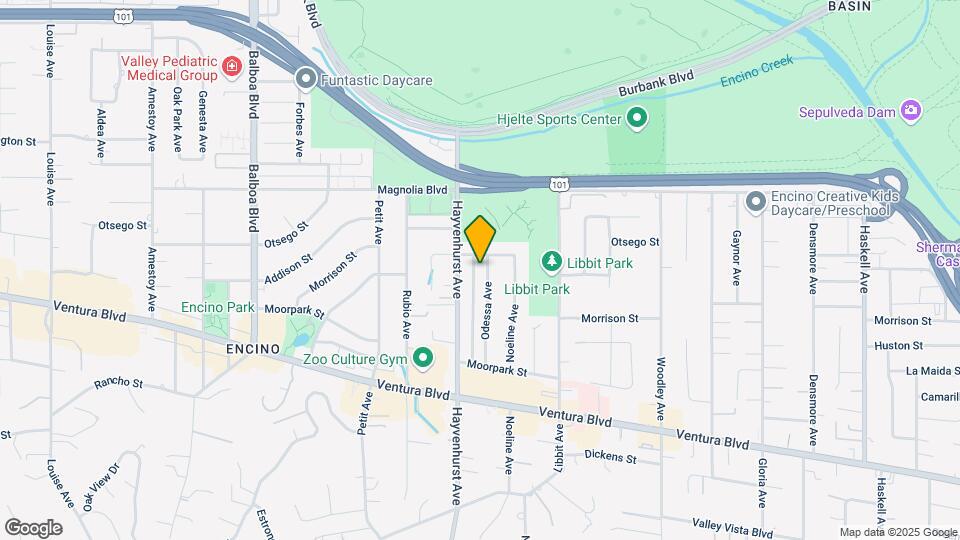 5027 Odessa Ave Map and Location Details