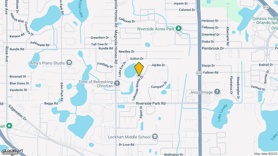 7808 Lakeside Woods Dr Map and Location Details