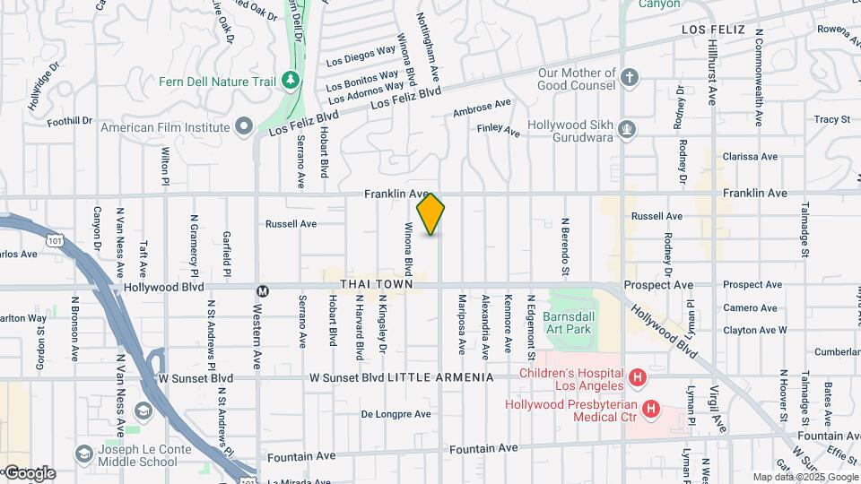 1757 N Normandi Ave Mapa y Detalles de la Ubicación