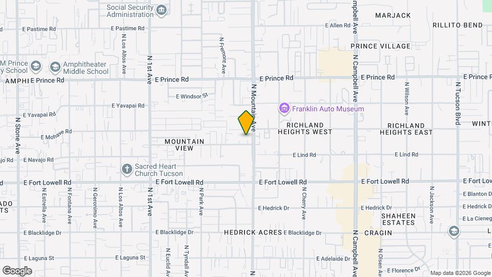 1255 E Halcyon Rd Map and Location Details