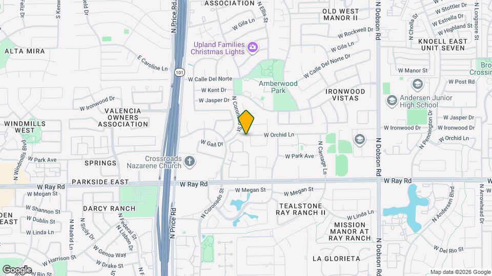 2599 W Orchid Ln Map and Location Details