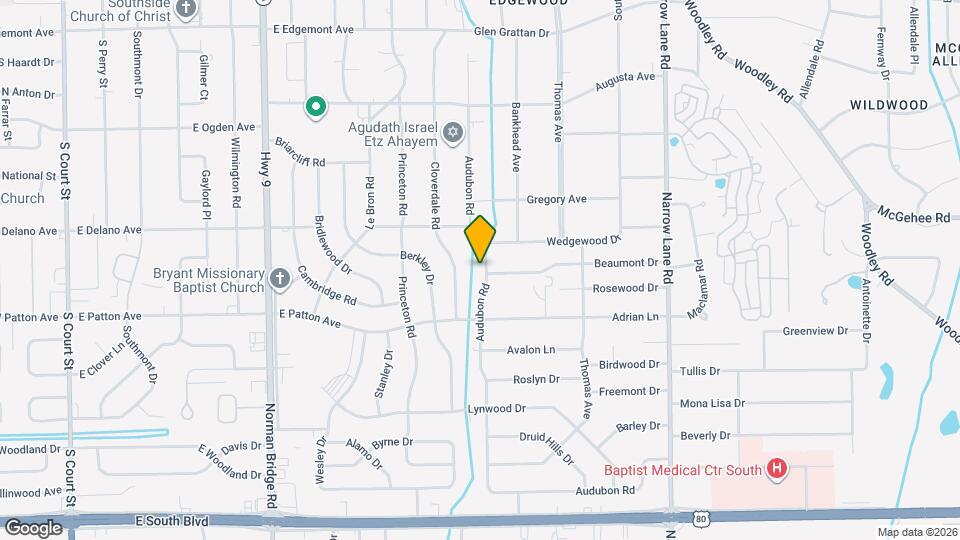 3622 Audubon Rd Mapa y Detalles de la Ubicación