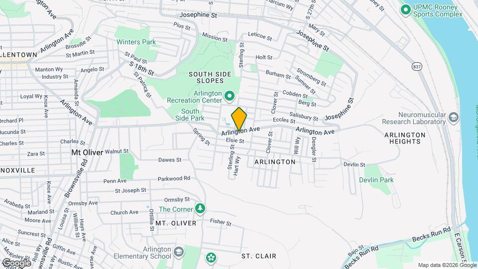 2308 Arlington Ave Map and Location Details