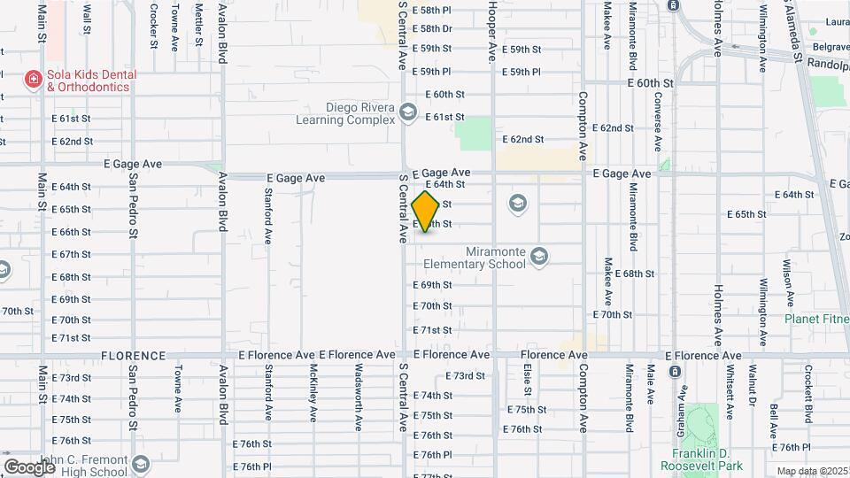 1131 E 67th St Mapa y Detalles de la Ubicación
