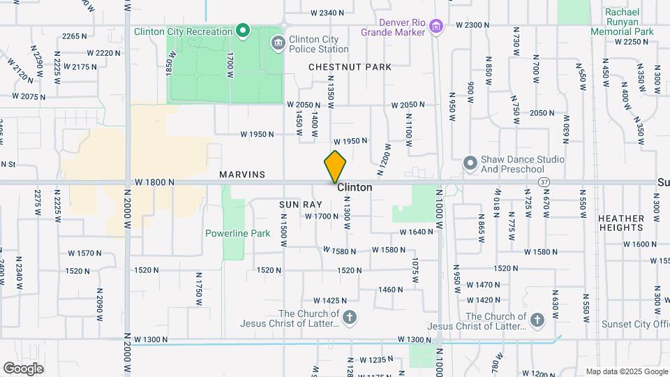 1347 W 1800 N Map and Location Details