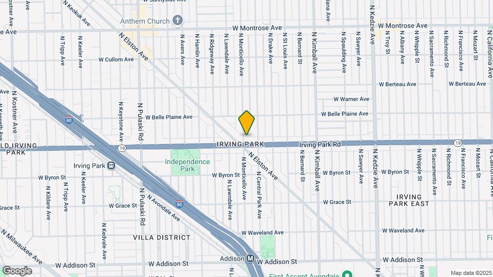 3620 W Irving Park Rd Mapa y Detalles de la Ubicación