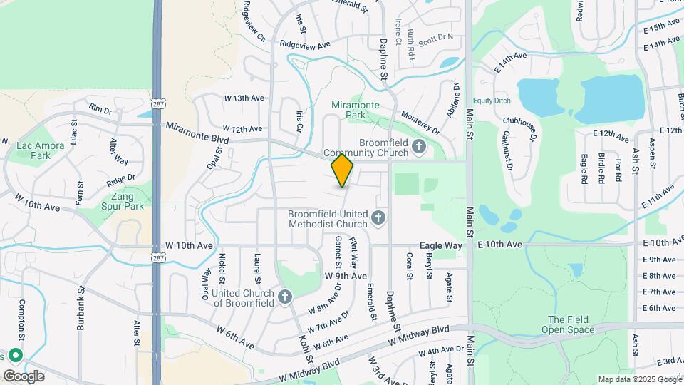 1201 Miramonte St Map and Location Details