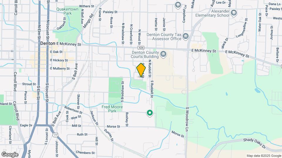 1123 E Sycamore St Map and Location Details