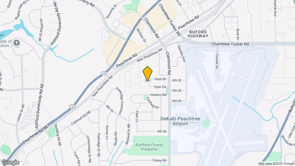 1861 Dyer Cir Map and Location Details