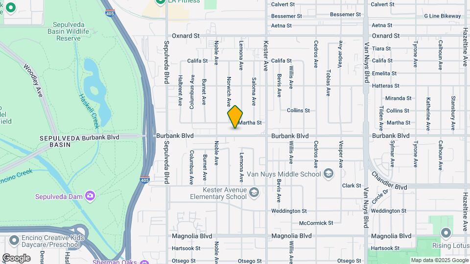 15021 Burbank Blvd Map and Location Details