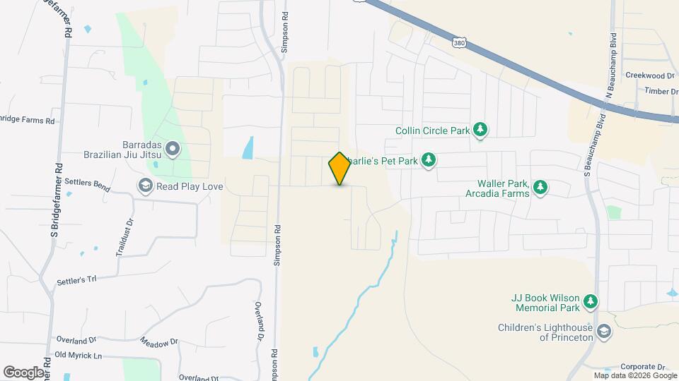 1104 Longleaf Ln Map and Location Details