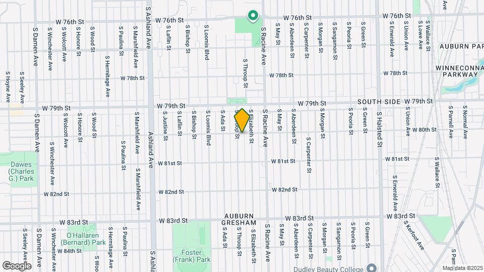 1253 W 80th St Map and Location Details