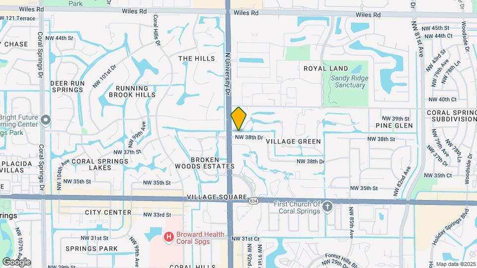 9203 NW 38th Dr Map and Location Details