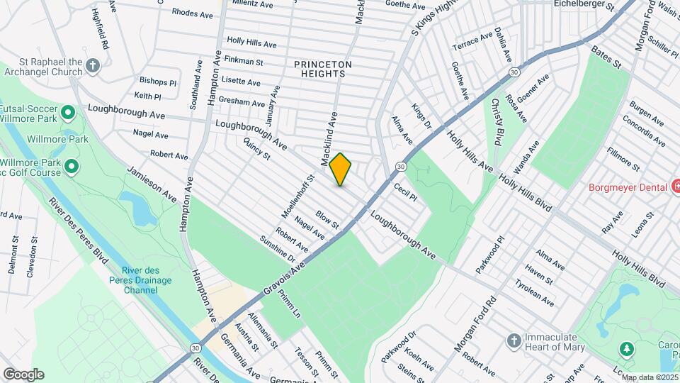 4950 Loughborough Ave, Unit B Map and Location Details