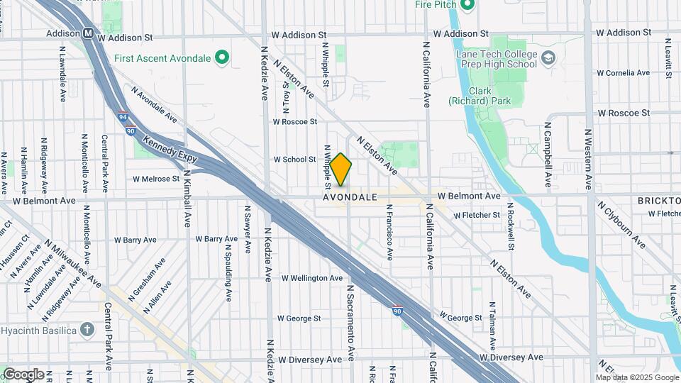 3008 W Belmont Ave Map and Location Details