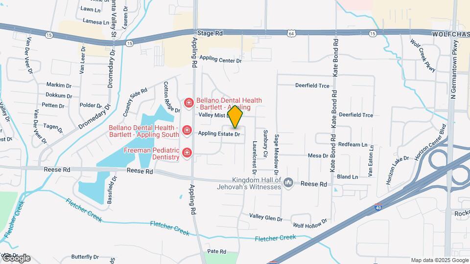 7554 Appling Estate Dr Map and Location Details