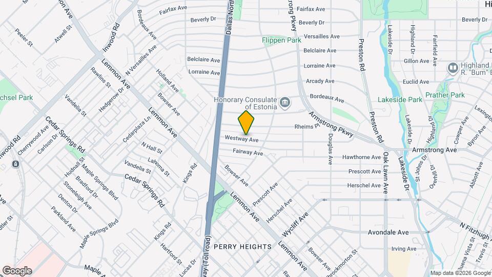 4542 Westway Ave Map and Location Details
