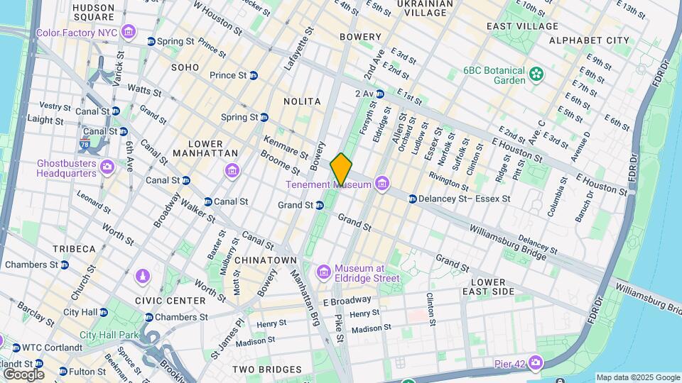 202 Broome St Map and Location Details