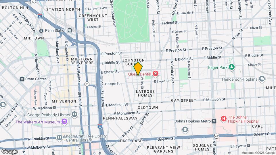 1009 Hillman St Map and Location Details