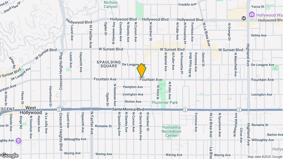 7266 1/2 Fountain Ave, Unit 72661/2 Map and Location Details