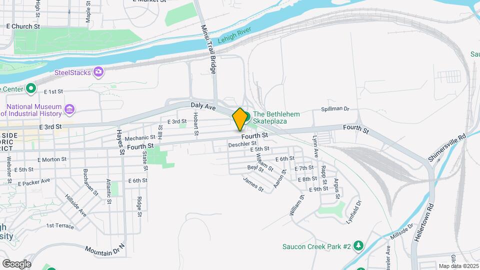 1307 E 4th St Map and Location Details