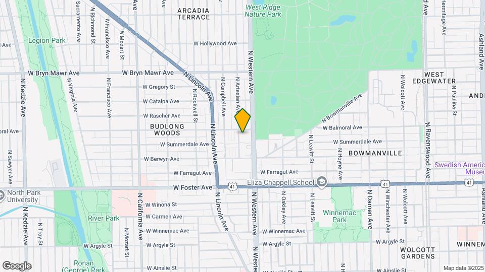 2409 W Balmoral Ave Map and Location Details