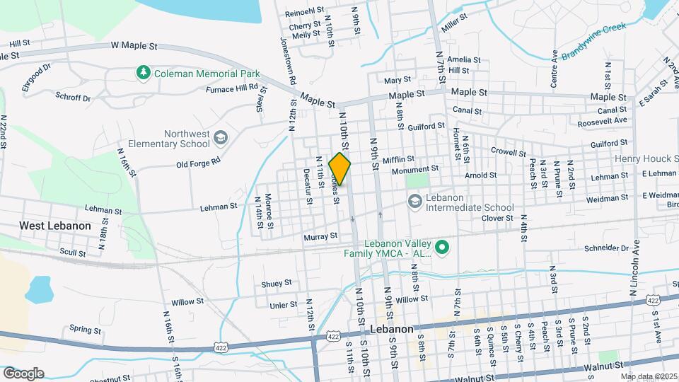 1019 Lehman St Map and Location Details