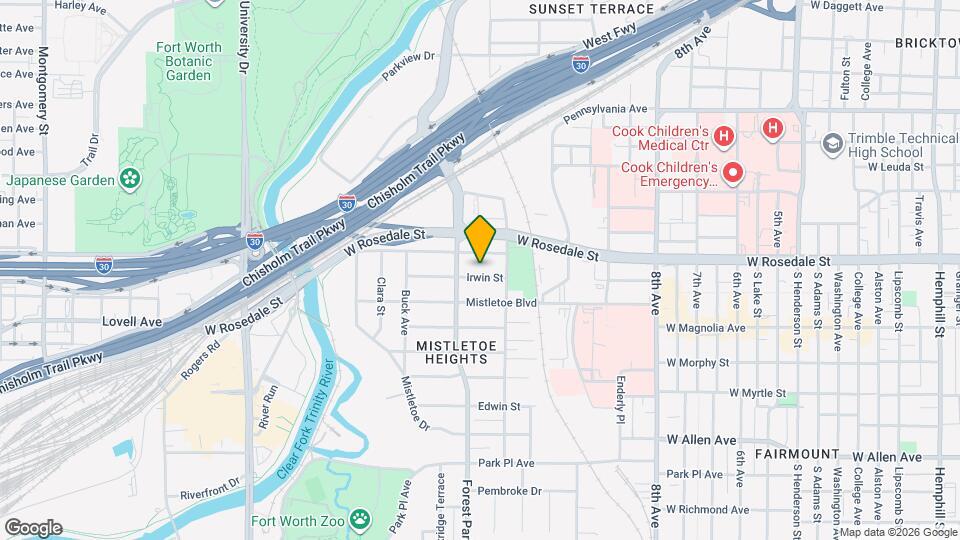 2222 Irwin St Map and Location Details