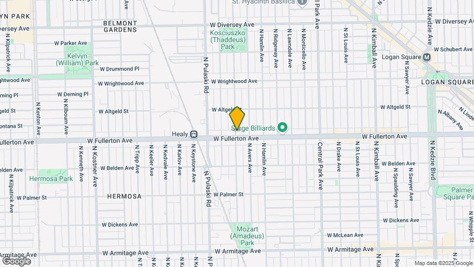 3860 W Fullerton Ave Mapa y Detalles de la Ubicación