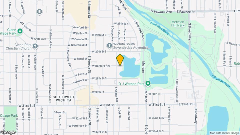 2942 S Osage Ave Map and Location Details