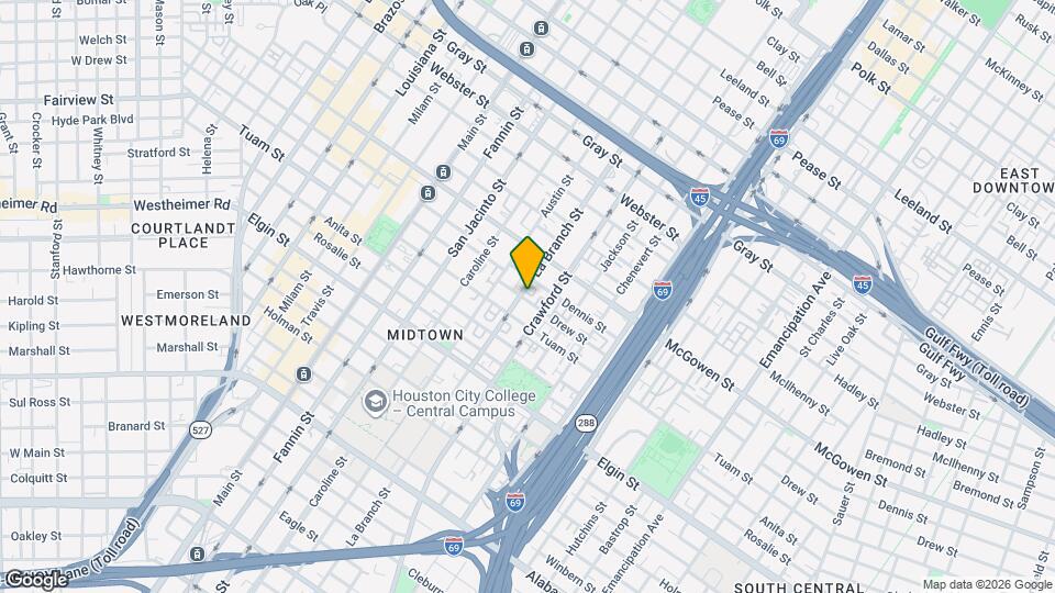 2719 La Branch St Map and Location Details