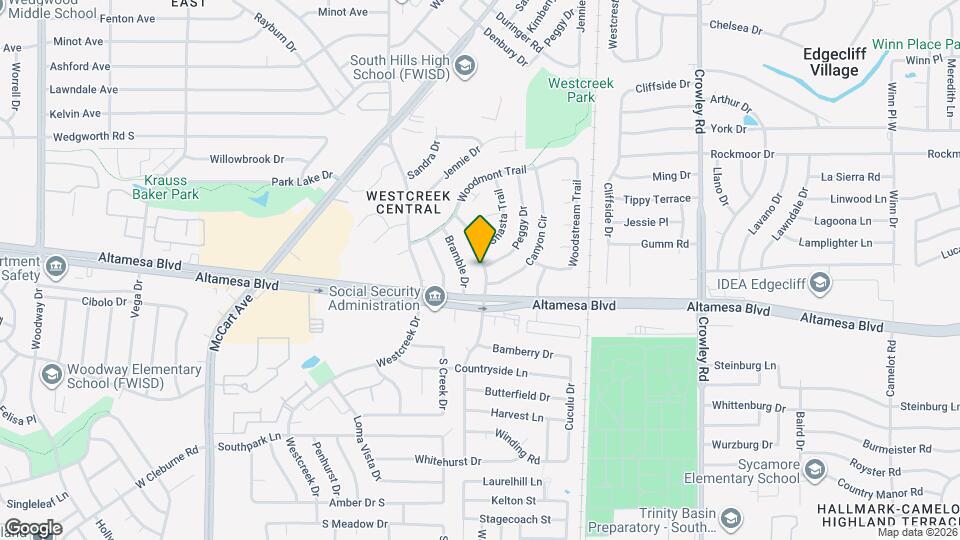 6416 Brookhaven Trail Map and Location Details