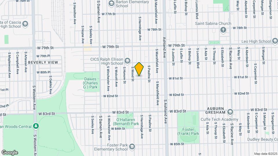 8056 S Hermitage Ave Mapa y Detalles de la Ubicación