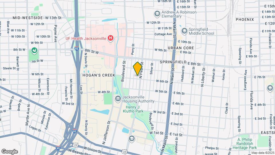 311 W 6th St Map and Location Details