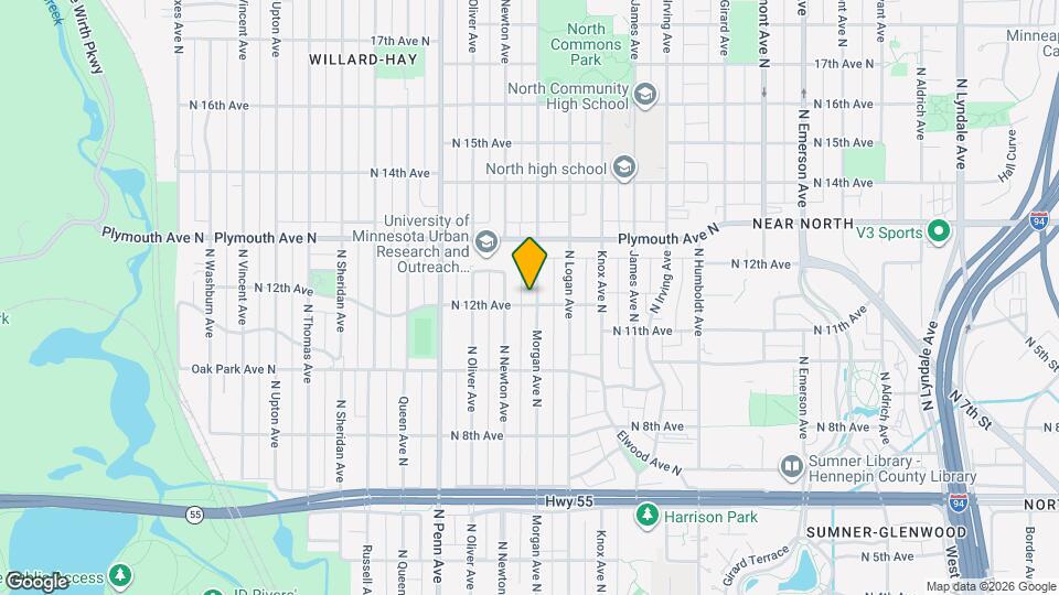 1203 N Morgan Ave Map and Location Details