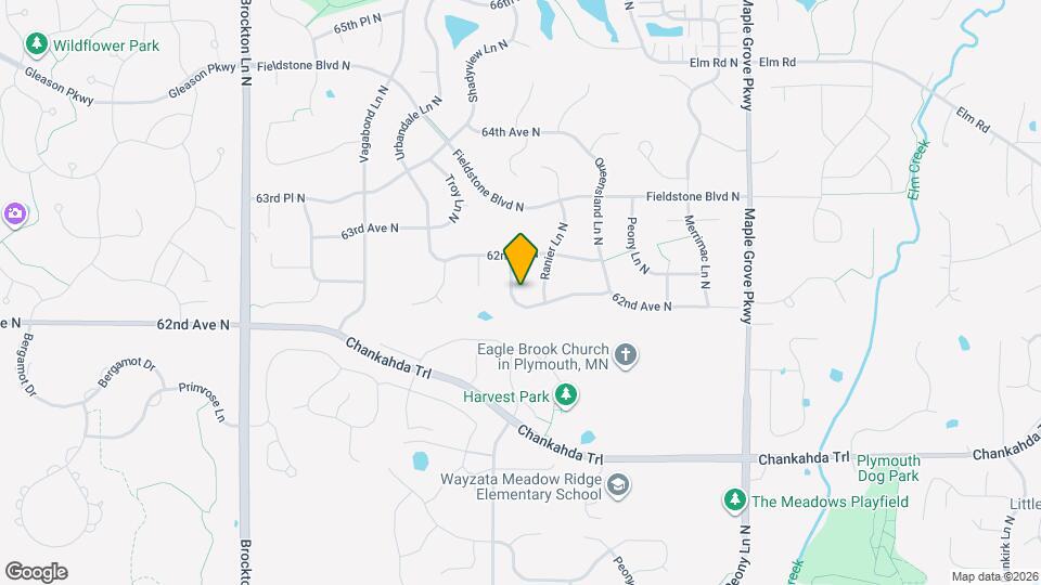 6218 Shadyview Ln N Map and Location Details