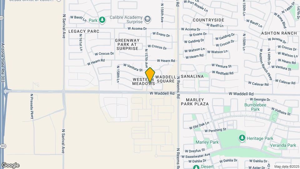 13836 N 156th Ln Map and Location Details
