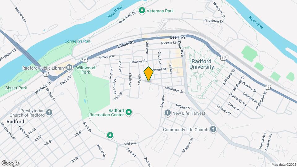 1303 Lawrence St Map and Location Details