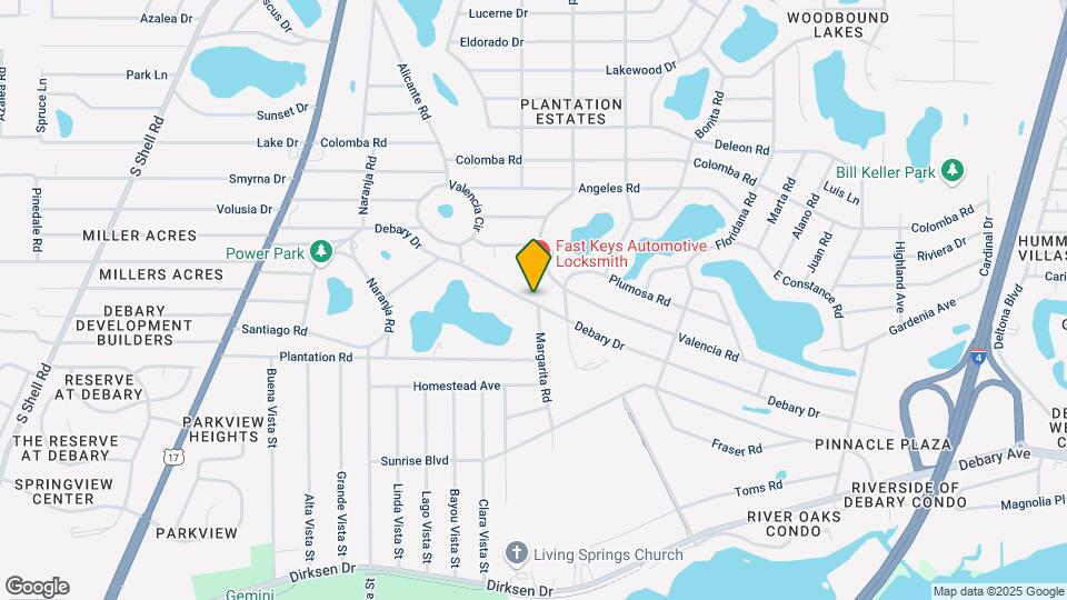 160 Debary Dr Map and Location Details