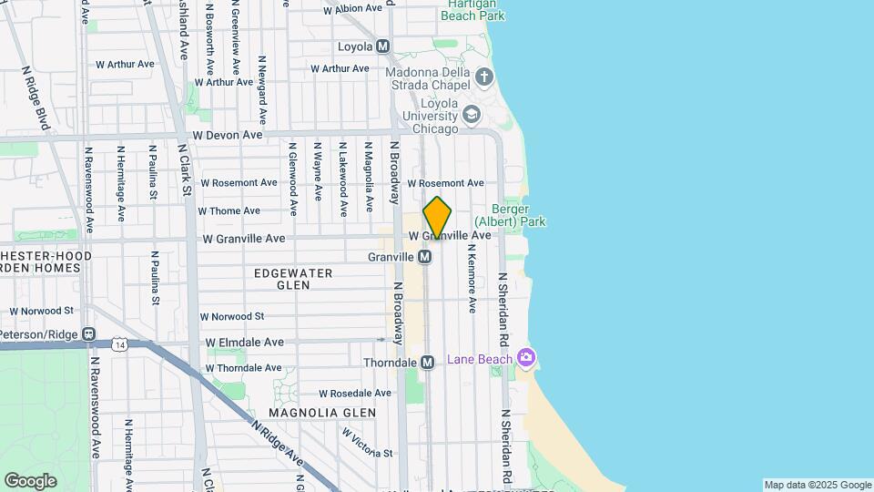 6166 N Winthrop Ave, Unit #203 Mapa y Detalles de la Ubicación