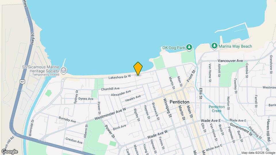 422 Lakeshore Dr W Map and Location Details