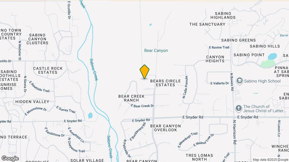 5081 N Bear Canyon Rd Map and Location Details