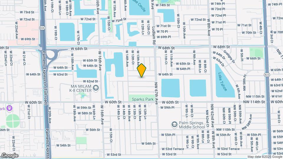 1281 W 62nd St Map and Location Details