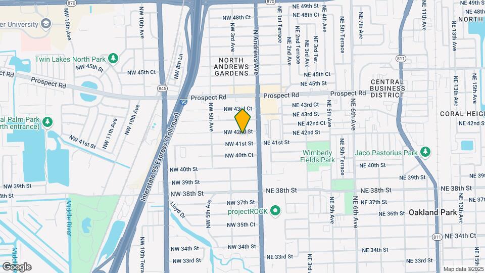 150 NW 42nd St Map and Location Details