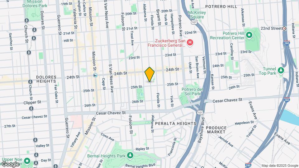 3050 25th St Map and Location Details