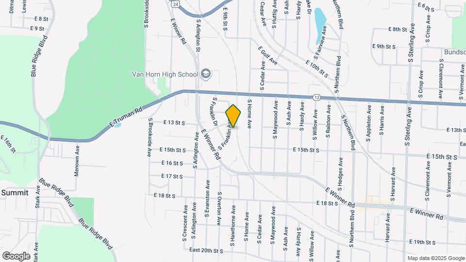1405 S Franklin Ave Map and Location Details