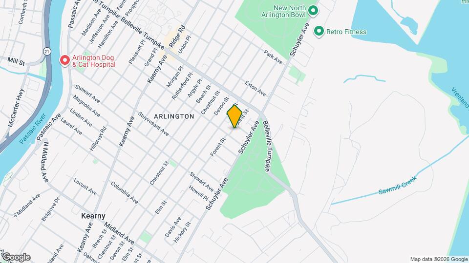 712 Forest St, Unit floor 2 Mapa y Detalles de la Ubicación