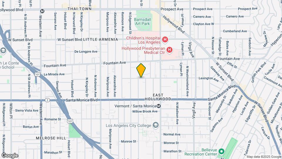 4848 Lexington Ave Map and Location Details