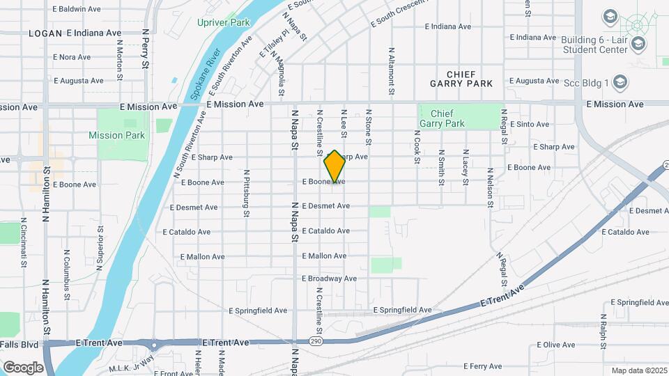 2118 E Boone Ave Map and Location Details