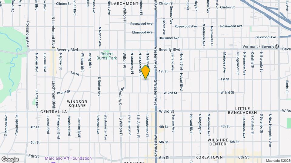 111 S Manhattan Pl Map and Location Details